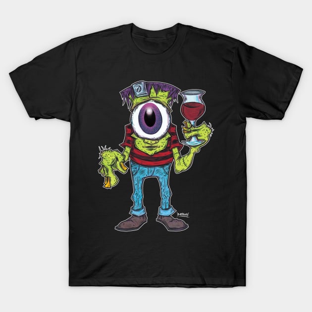 "Frankenwine!" T-Shirt by PheckArt